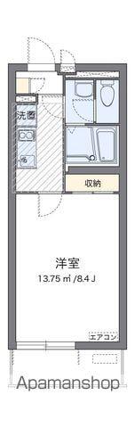 クレイノエスポワール(1K/1階)の間取り写真