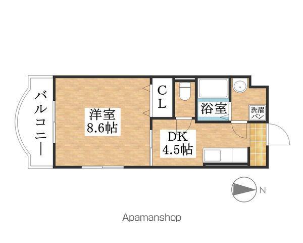 JOVI 2(1DK/1階)の間取り写真