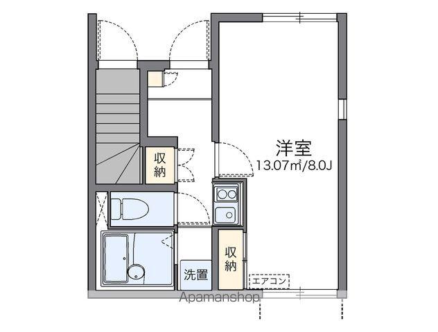 レオネクストソレイユ 井堀(1K/1階)の間取り写真