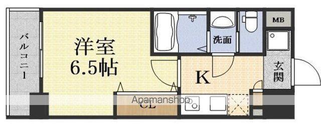 LUXE新大阪北(1K/7階)の間取り写真