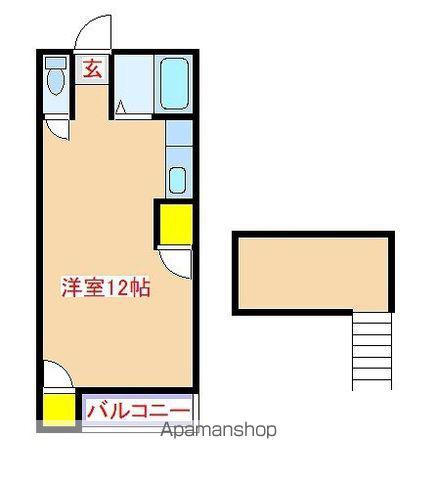 パレーシャル生駒8(ワンルーム/2階)の間取り写真