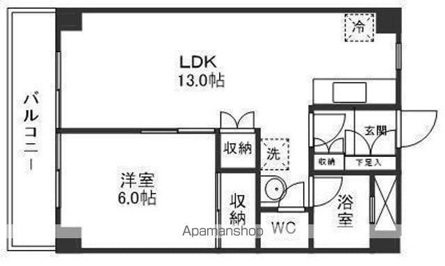 アーバンプラザ花京院(1LDK/9階)の間取り写真