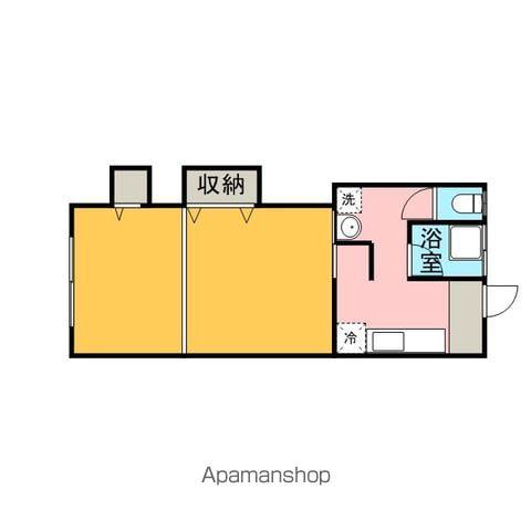 OGAL(1K/2階)の間取り写真