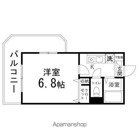 コンフォートKM(1K/5階)の間取り写真