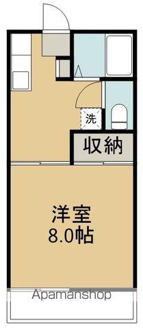 ベルグラン宮城野Ⅱ(1K/1階)の間取り写真