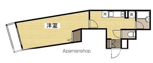 パラッツォ福本(1DK/3階)の間取り写真