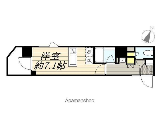 B CITY YOKOHAMA STATION SQUARE(ワンルーム/7階)の間取り写真