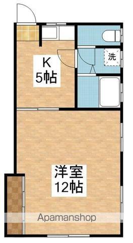 コーポ板井(1DK/2階)の間取り写真