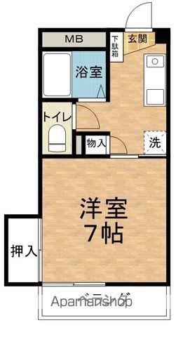 メラベルデ S棟(1K/3階)の間取り写真