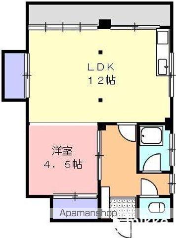 松縄コーポ(1LDK/2階)の間取り写真