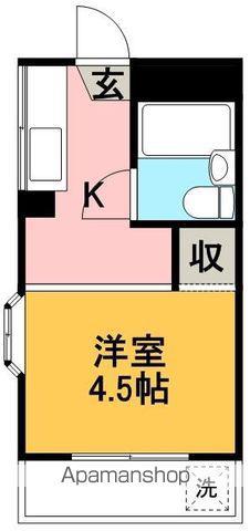 BGプラス(1K/1階)の間取り写真