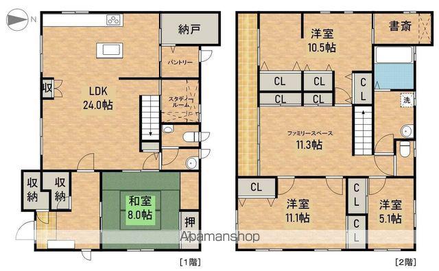 東海道本線 新居町駅 徒歩24分 2階建 築21年(4LDK)の間取り写真
