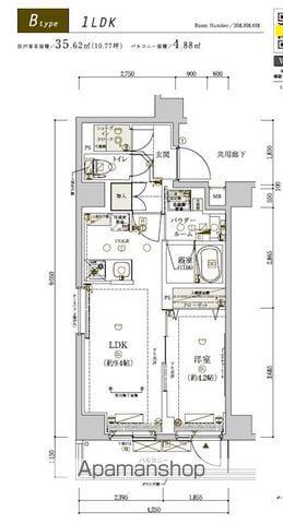 メインステージ東武練馬(1LDK/2階)の間取り写真