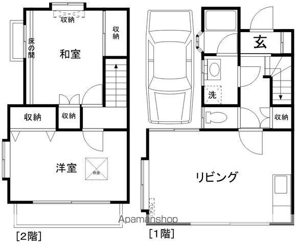 ジュネスフヨー都町(2LDK)の間取り写真
