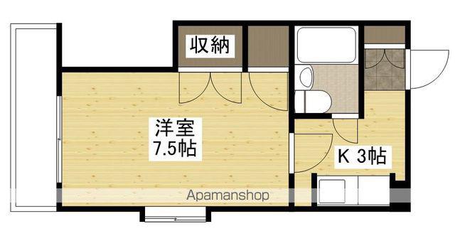 レジデンス三篠(1K/4階)の間取り写真