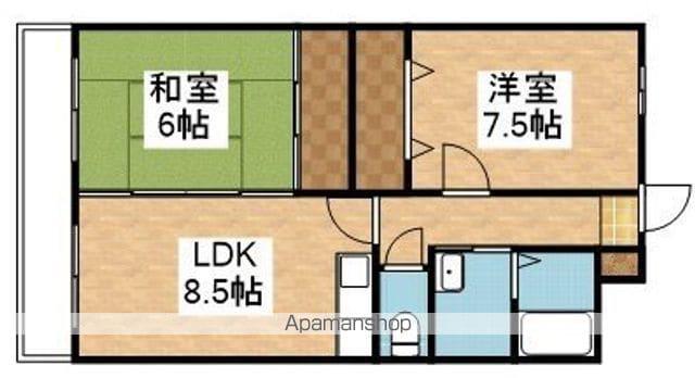 みどり荘(2DK/2階)の間取り写真