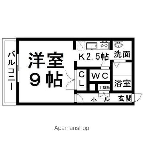 ルイスラピュタ(1K/3階)の間取り写真