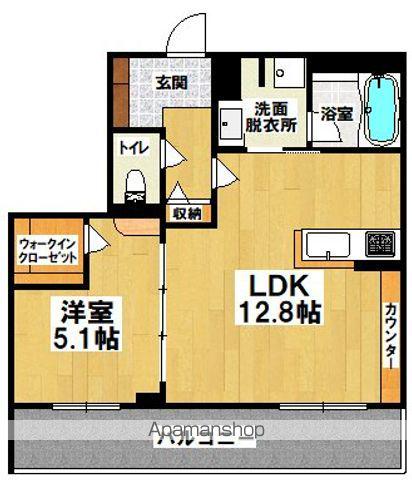 SHAMAISON AVERLA(1LDK/2階)の間取り写真