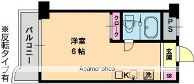 ラ・レジダンス・ド・京橋(ワンルーム/7階)の間取り写真