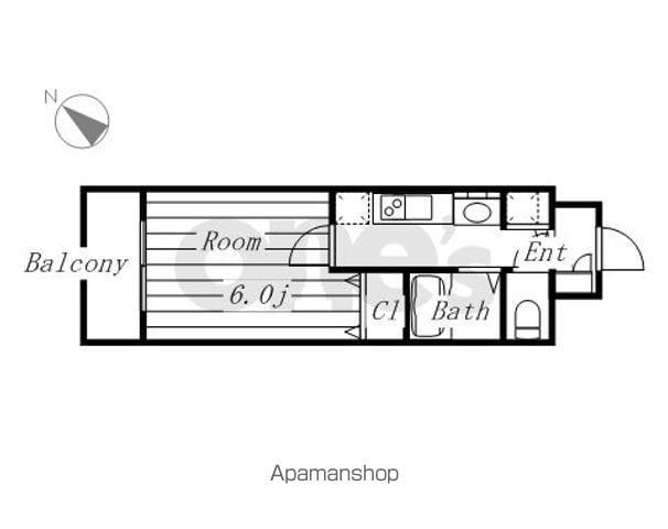 プレサンス新栄リミックス(1K/4階)の間取り写真