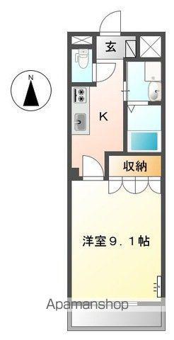 ロイヤル木の家Ⅱ番館(1K/3階)の間取り写真