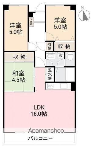 アイランドガーデン多田(3LDK/3階)の間取り写真