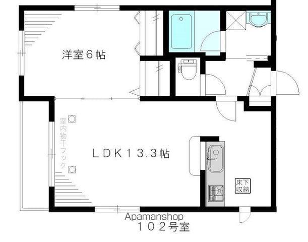 モンテベルデ(1LDK/1階)の間取り写真