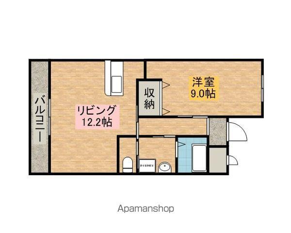 LUCIR本町(1LDK/4階)の間取り写真