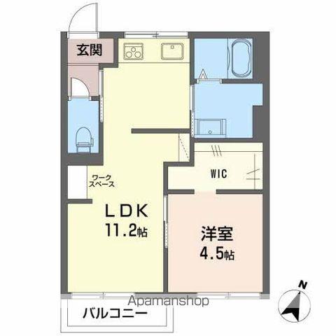 フォーブル欅(1LDK/2階)の間取り写真