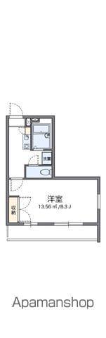 レオパレスFUJISAKI(1K/2階)の間取り写真