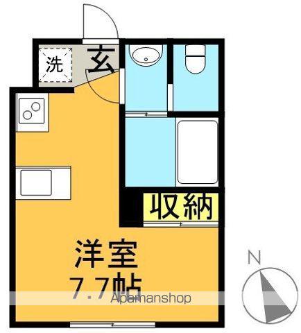 ABIETE FIVE(ワンルーム/1階)の間取り写真