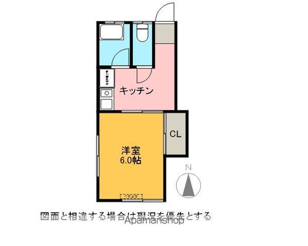 コーポライアン(1K/2階)の間取り写真