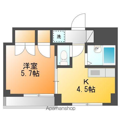リヴェール昭島(1DK/3階)の間取り写真