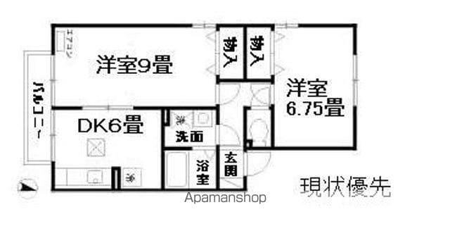 コート花水木(2LDK/2階)の間取り写真
