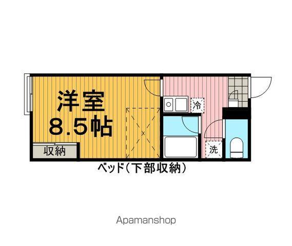 レオパレスインフィールド(1K/1階)の間取り写真