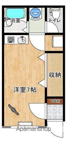 ハートランド蛇田Ⅲ(ワンルーム/1階)の間取り写真