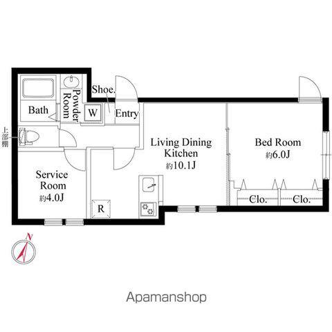フォルスクラス駒込西ケ原(1SLDK/2階)の間取り写真
