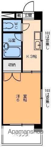 LIEN リアン(1K/5階)の間取り写真