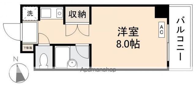 ルミエール97(ワンルーム/3階)の間取り写真