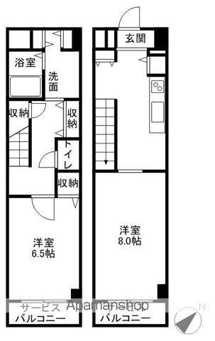 KDXレジデンス南草津(2K/14階)の間取り写真
