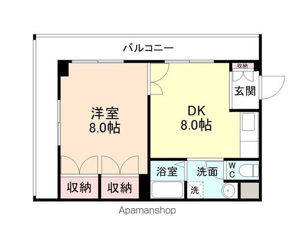 ABBELLIRE(1DK/2階)の間取り写真