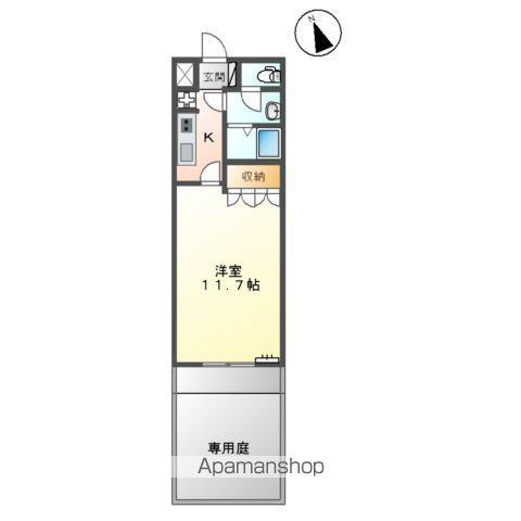 サンクレストⅡ番館(1K/1階)の間取り写真