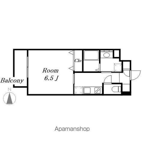 S-RESIDENCE浅間町(1K/8階)の間取り写真