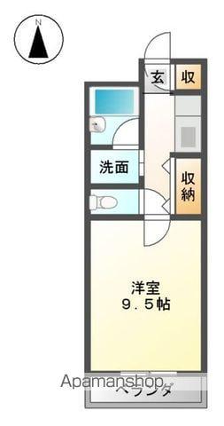 アメニティハイム(1K/1階)の間取り写真
