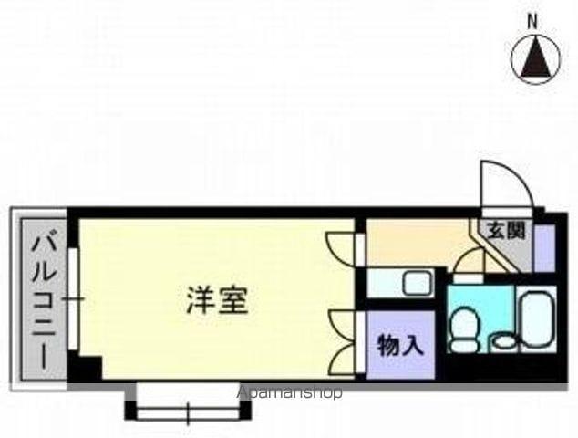 ガーデンハウス(1K/3階)の間取り写真