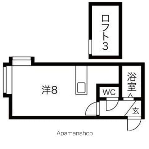 オリーブ24(ワンルーム/3階)の間取り写真