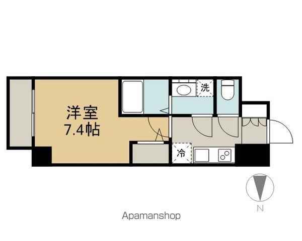 エスリード金山プルミエ(1K/8階)の間取り写真