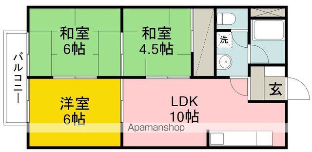 たかおマンション(3LDK/3階)の間取り写真