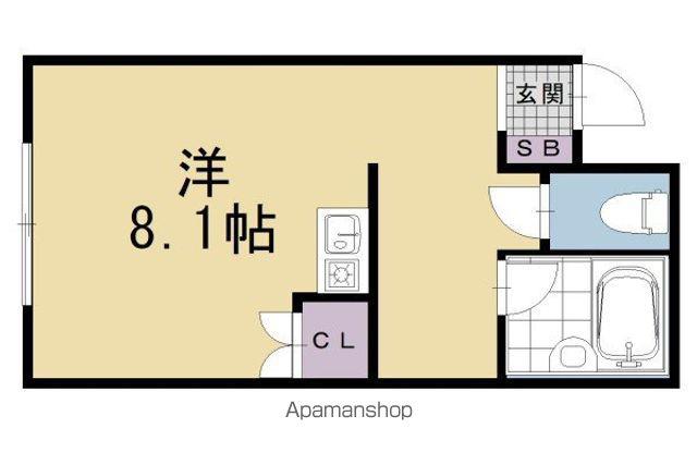 東山女子ハイツ(1K/2階)の間取り写真