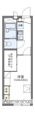 レオパレスシンセリティⅠ(1K/1階)の間取り写真